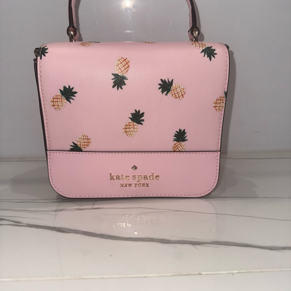 Kate Spade Pink Mini Bag with Pineapple Design
